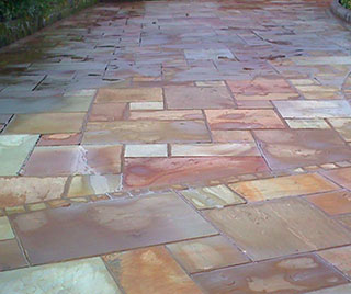 Stone patio