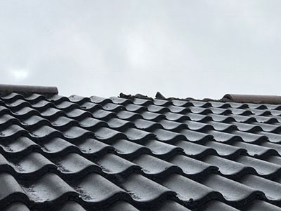 Ridge tile repairs